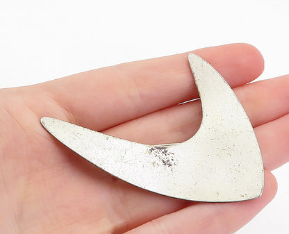 DANECRAFT 925 Sterling Silver  Vintage Smooth Modernist Brooch Pin  BP2465