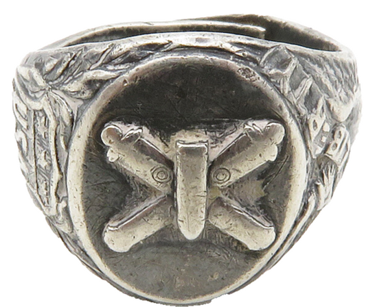 925 Sterling Silver  Vintage Antique Eagle USA Petite Band Ring Sz 4.5 RG13179
