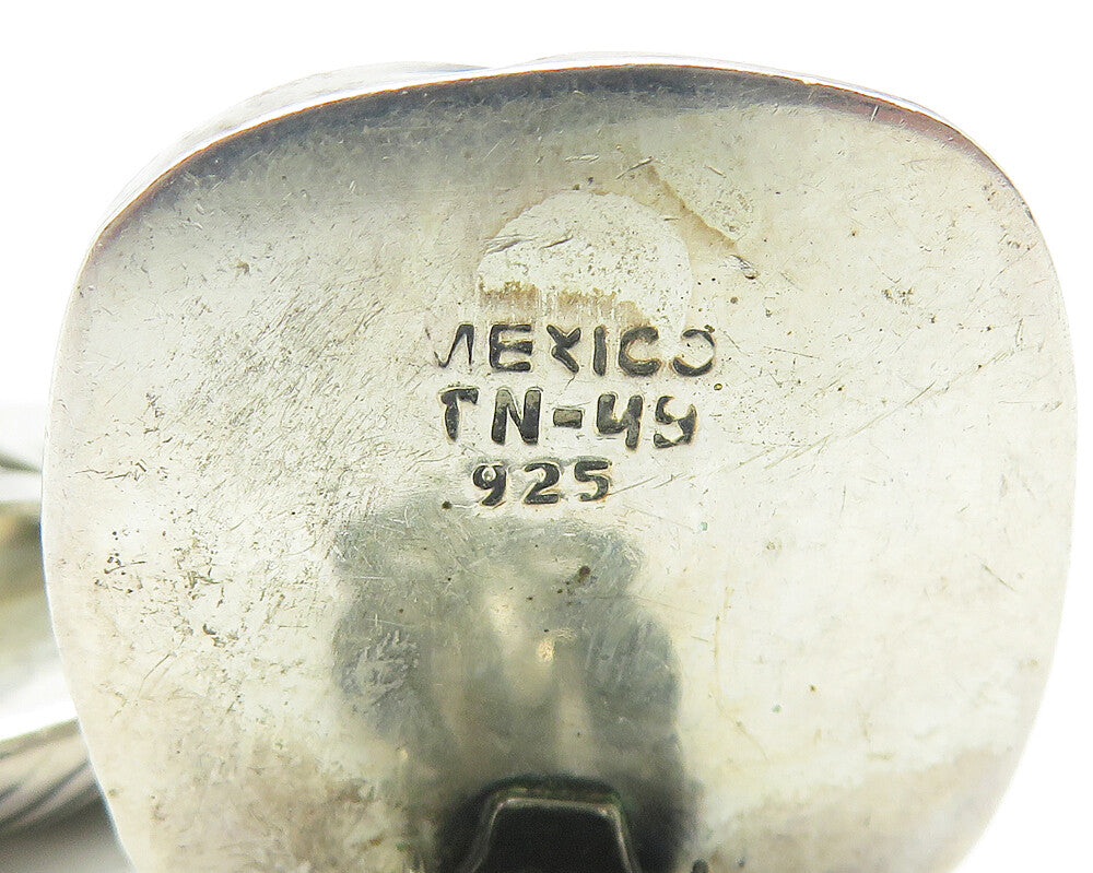 MEXICO 925 Sterling Silver  Vintage Knot Design Non Pierce Earrings  EG6266
