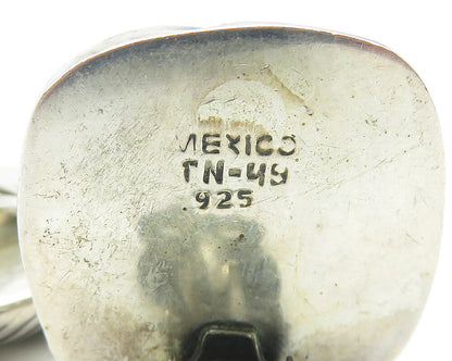 MEXICO 925 Sterling Silver  Vintage Knot Design Non Pierce Earrings  EG6266