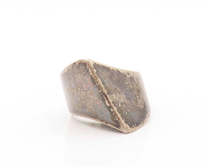 925 Sterling Silver Vintage Ring PALIN SPAIN Dark Tone Designer  SZ 6  RG32063