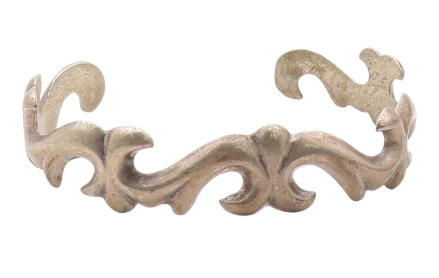 925 Sterling Silver Vintage Bracelet NAVAJO Sandcast Statement Cuff  BT12128