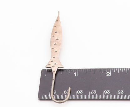 925 Sterling Silver Vintage Brooch Antique Polka Dot Umbrella  BP11730