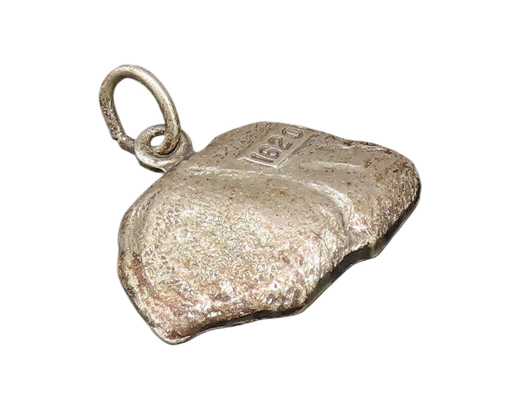 925 Sterling Silver  Vintage 1620 Plymouth Rock Medal Charm Pendant  PT21530