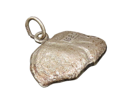 925 Sterling Silver  Vintage 1620 Plymouth Rock Medal Charm Pendant  PT21530