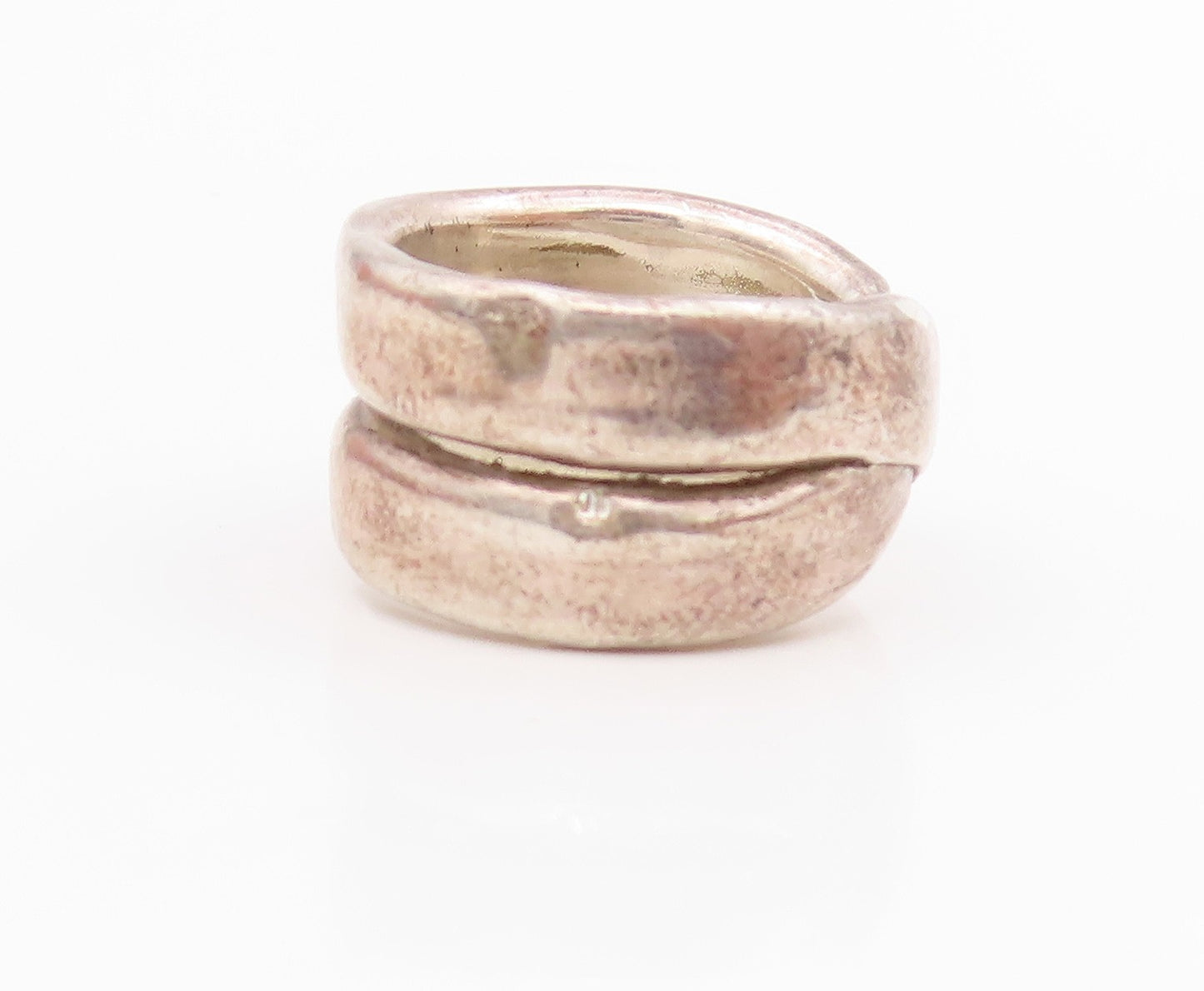925 Sterling Silver Vintage Ring ISRAEL Solid Intertwined Knot  Sz 7  RG34487