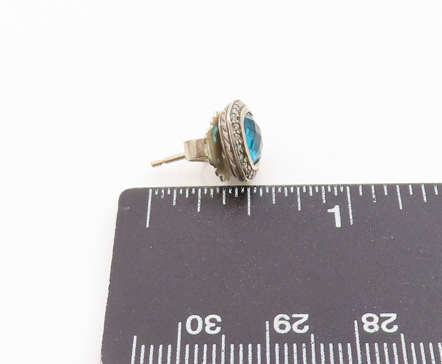 925 Sterling Silver Vintage Earrings DAVID YURMAN Gemstone Single Lot  EG14305