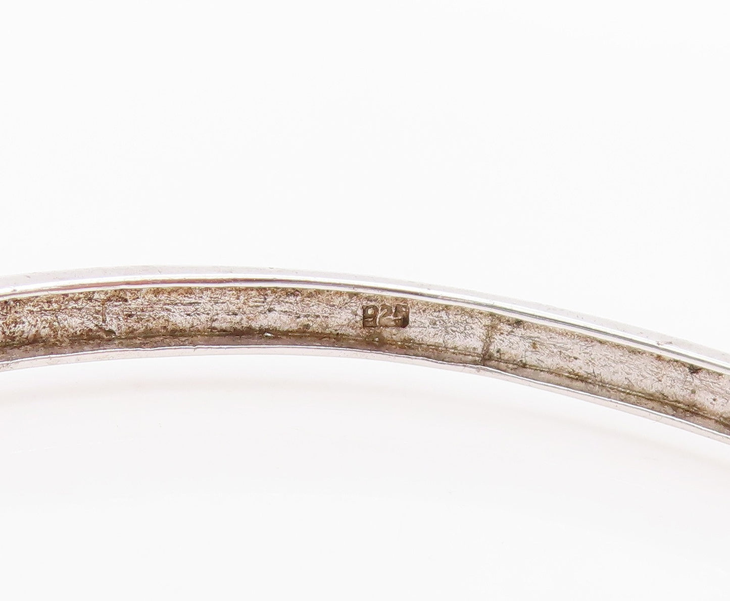 925 Sterling Silver Vintage Bracelet Oval Cut Real Gemstone Bangle  BT11532
