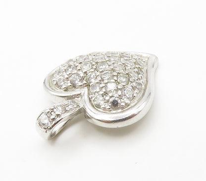 ROSS SIMON 925 Silver  Sparkling Cubic Zirconia Love Heart Pendant  PT11674