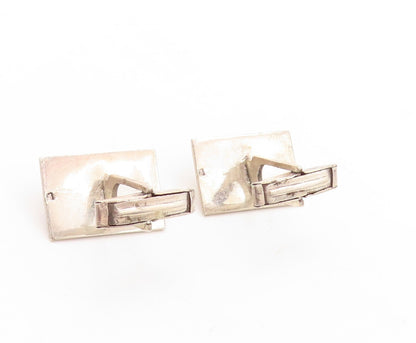 925 Sterling Silver Vintage Cuff Links MIDDLE EAST Trible Design Carved   TR3775