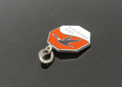 925 Sterling Silver  Vintage Loon Mountain New Hampshire Pendant  PT18412