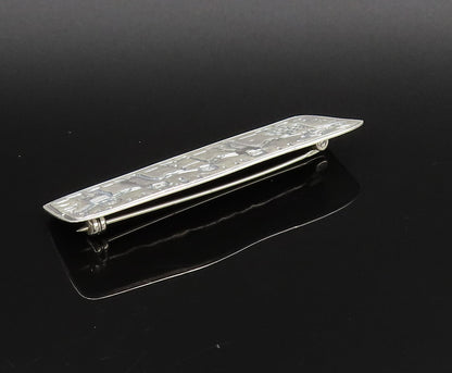 EFS MEXICO 925 Silver  Vintage Students Holding Hands Brooch Pin  BP9938