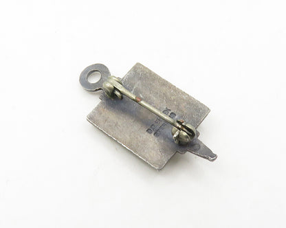 D.G. ELSEN 925 Sterling Silver  Vintage Enamel Cross Detail Brooch Pin  BP7528