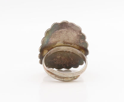 925 Sterling Silver Vintage Ring Balinese Demon Queen Band  Sz 7.5  RG34206