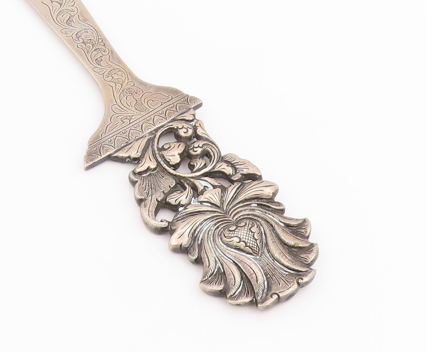 925 Sterling Silver Vintage Paper Knife EUROPE Art Nouveau Letter Opener  TR4174