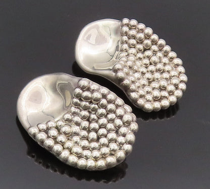 925 Sterling Silver Earrings BAT AMI ISRAEL Designer Grape Beaded Bowl  EG12848