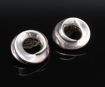 BAYANIHAN 925 Silver  Vintage Spiral Open Circle Non Pierced Earrings  EG12092