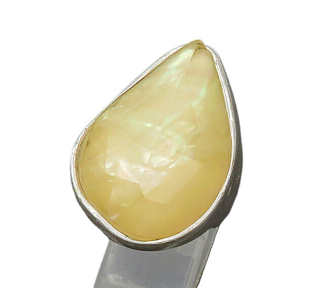 RLM STUDIO 925 Silver  Vintage Mother Of Pearl Cocktail Ring Sz 7  RG20700