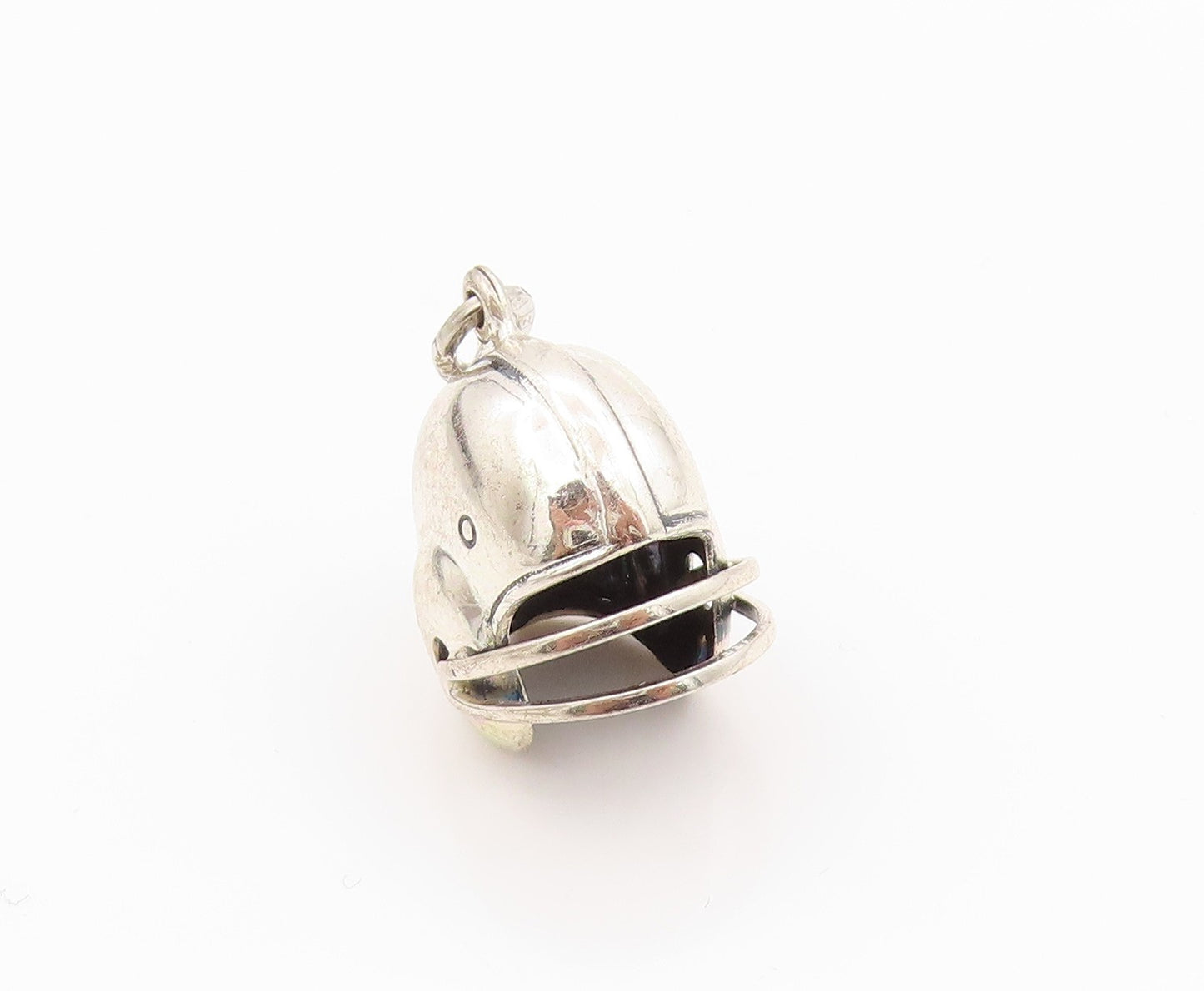 925 Sterling Silver Vintage Pendant 3D Foot Ball Helmet Design Charm  PT24813