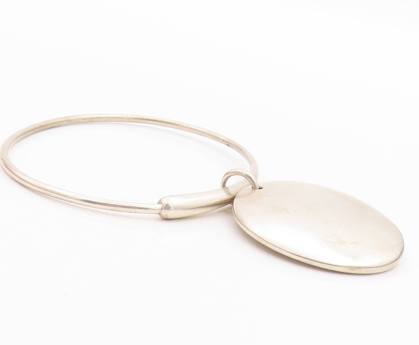 925 Sterling Silver Vintage Bracelet GEORG JENSEN DENMARK Designer Disk  BT11287