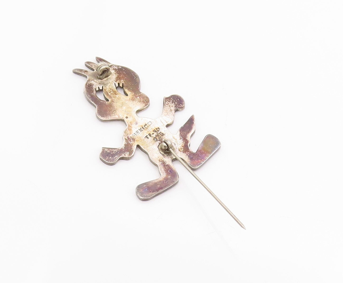 925 Sterling Silver Vintage Brooch MEXICO Tweety Bird Cartoon Cut Out  BP11813
