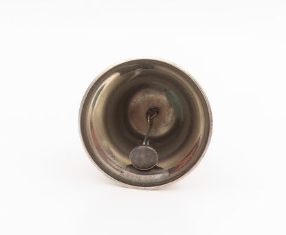 925 Sterling Silver Vintage Dinner Bell Elegant Intricate Detail JINGLES  TR4200