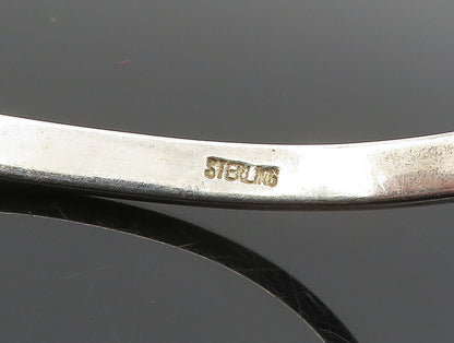 925 Sterling Silver  Vintage Minimalist Engraved Friend Cuff Bracelet  BT9414