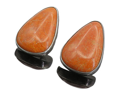 DTR JAY KING 925 Sterling Silver   Vintage Jasper Tear Drop Earrings  EG4422