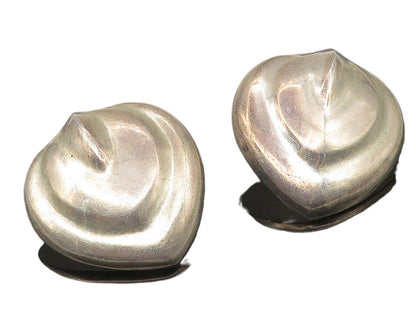 925 Sterling Silver  Vintage Dark Tone Hollow Dome Drop Earrings  EG5587