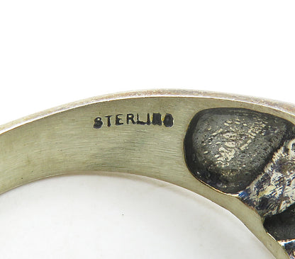 KABANA 925 Sterling Silver  Vintage Patterned Dome Band Ring Sz 10  RG15658