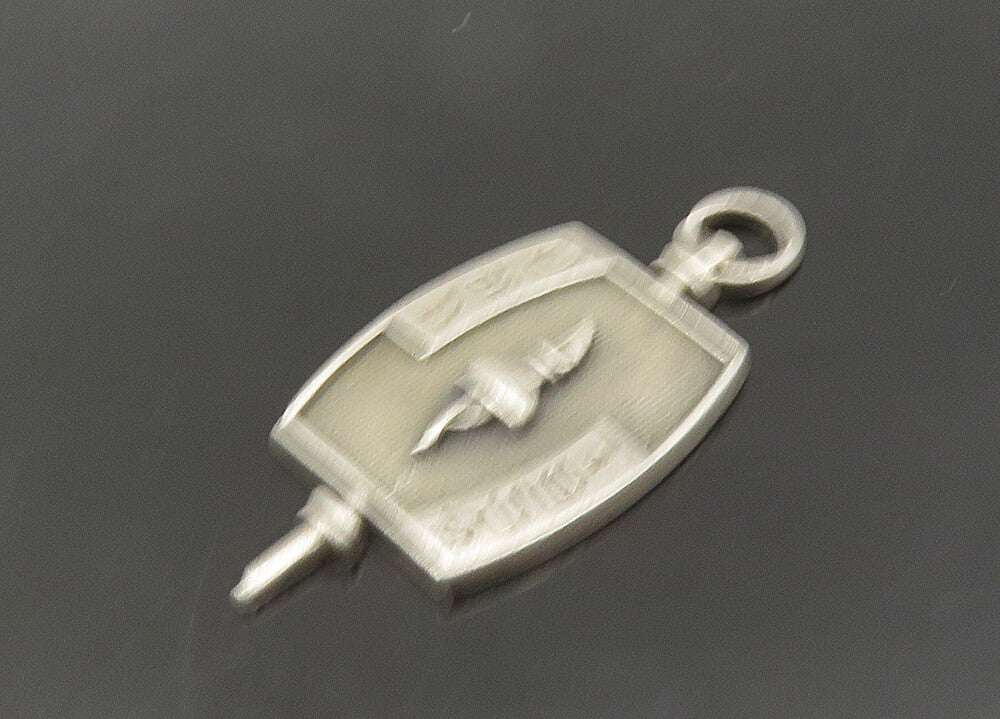 925 Sterling Silver  Vintage University Of Delaware Blue Hens Pendant  PT17513