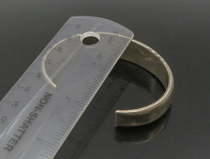 TOMMY JACKSON NAVAJO 925 Silver  Vintage Slanted Detail Cuff Bracelet  BT9297