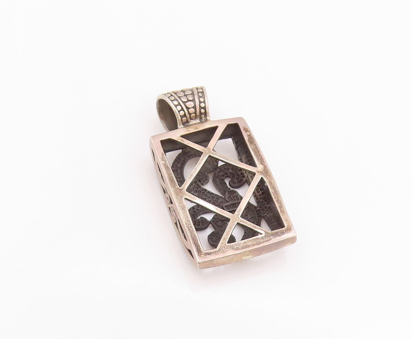 925 Sterling Silver Vintage Pendant SILPADA Swirly Design Cutout  PT24643