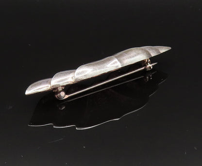 CHARLES KRYPELL 925 Silver  Vintage Scalloped Abstract Brooch Pin  BP9653