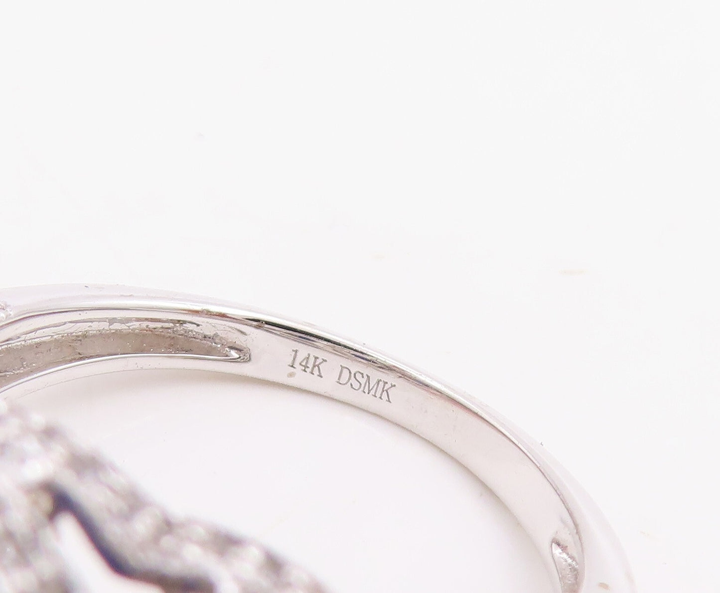 925 Sterling Silver Vintage Ring Oval Sapphire Halo CZ Inlay  Sz 7  RG30743