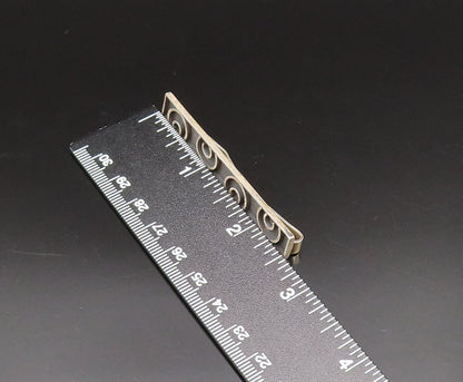 PA MEXICO 925 Sterling Silver Vintage Carved Half Spirals Tie Clip TR3377