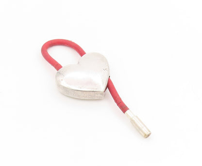 925 Sterling Silver Vintage Keychain TIFFANY & CO Solid Puffy Love Heart  TR4178