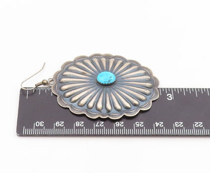 925 Sterling Silver Vintage Earrings NAVAJO ZUNI Gemstone Single Lot EG14306