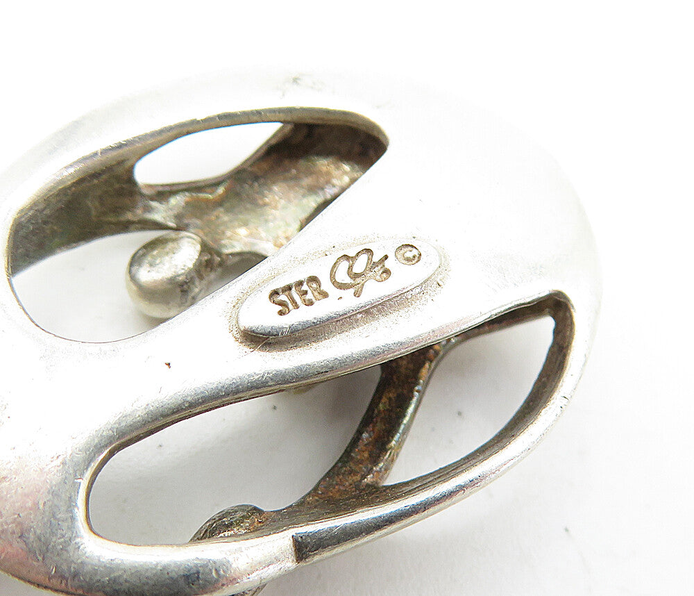 CAROYN POLLACK 925 Sterling Silver Vintage Modernist Family Pendant PT3821