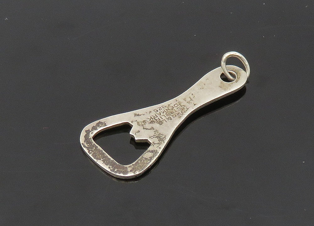 DENMARK 925 Sterling Silver Vintage Bottle Opener Motif Pendant  PT16495