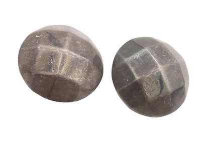 14k Gold 925 Sterling Silver Vintage Earrings BAYANIHAN Dark Tone Dome  EG13169