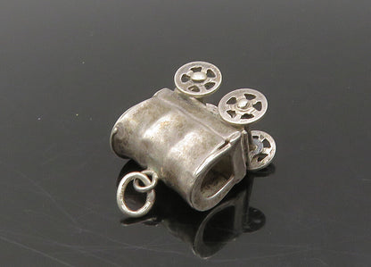 925 Sterling Silver  Vintage Petite Old Fashioned Carriage Pendant  PT17690