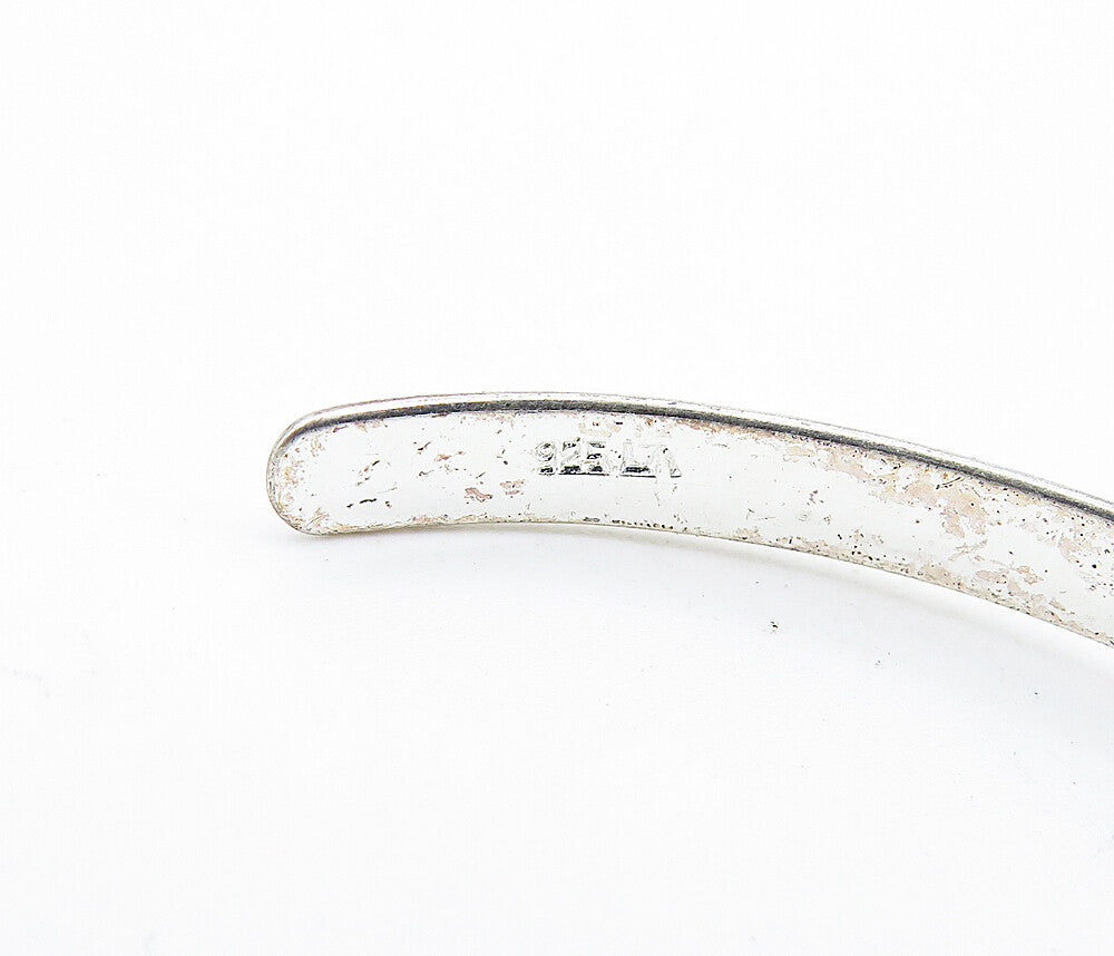 925 Sterling Silver  Vintage Stamped Daughter Quote Cuff Bracelet  BT2840