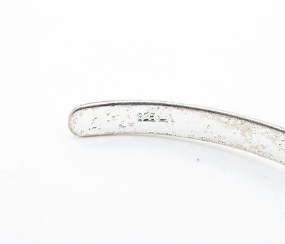 925 Sterling Silver  Vintage Stamped Daughter Quote Cuff Bracelet  BT2840