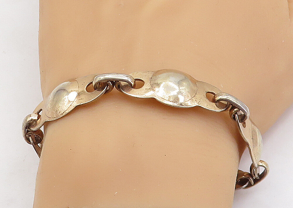 NAPIER 925 Sterling Silver  Vintage Shiny Anchor Link Chain Bracelet  BT2189
