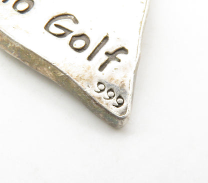 925 Sterling Silver  Diablo Gold 2007 Friends 2 Tone Hammered Pendant  PT11810