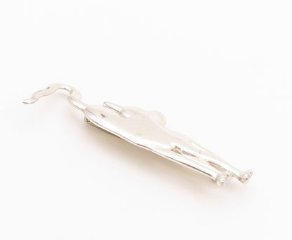 925 Sterling Silver Vintage Brooch MFA Solid Walking Cat Cutout  BP11573