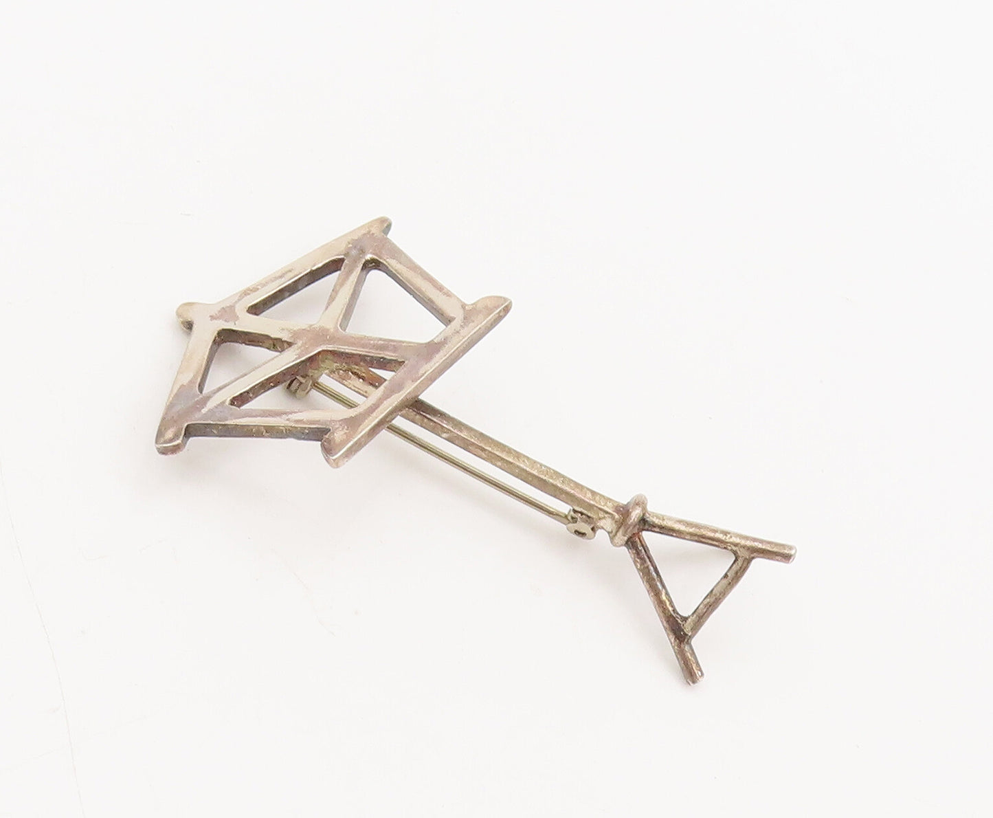 925 Sterling Silver  Vintage Designer Style Painters Stand Brooch Pin  BP10439