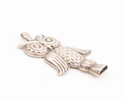925 Sterling Silver Vintage Pendant REED & BARTON Classic Owl Whistle  PT26296