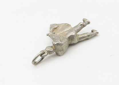 925 Sterling Silver  Vintage Matador Bull Fighter Motif Pendant  PT17228